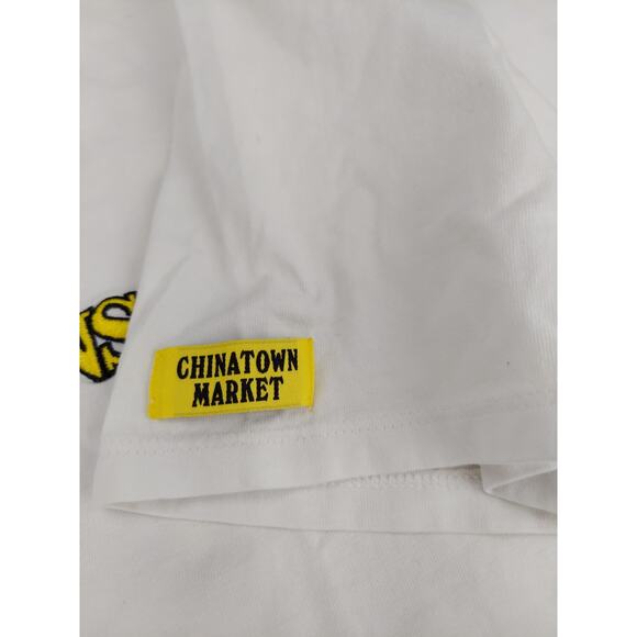 Vintage Guess Originals x Chinatown Market Smiley Face Short Sleeve Tee White L - Picture 8 of 10